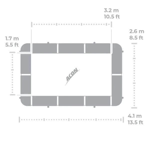 Batuut Acon Air 13 Sport HD komplekt (turvavõrguga) - Image 5