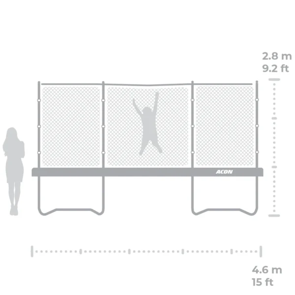 Batuut Acon Air 4,6 M komplekt (standardse turvavõrguga) - Image 6